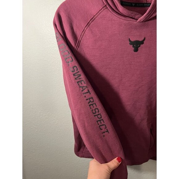 Underarmour girls hoodie-blood/sweat/respect size L - Picture 4 of 5